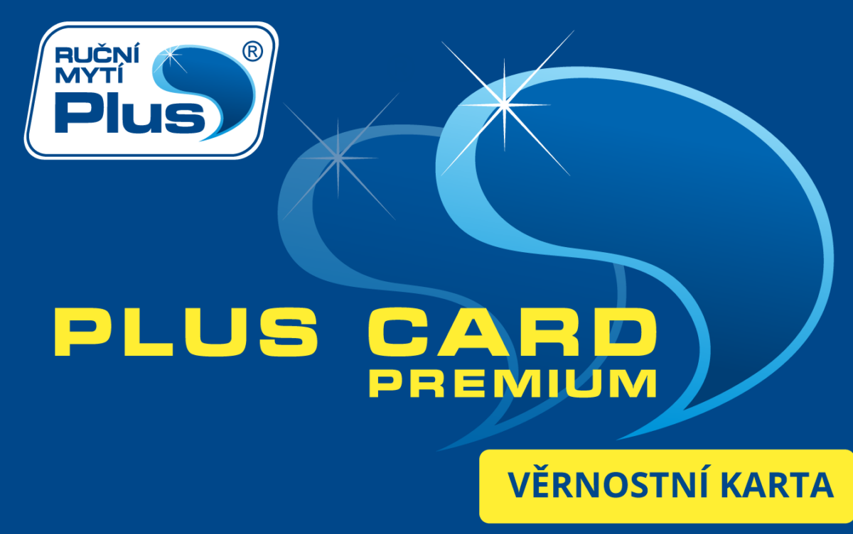 věrnostní karta PLUS CARD PREMIUM z Ruční mytí Plus